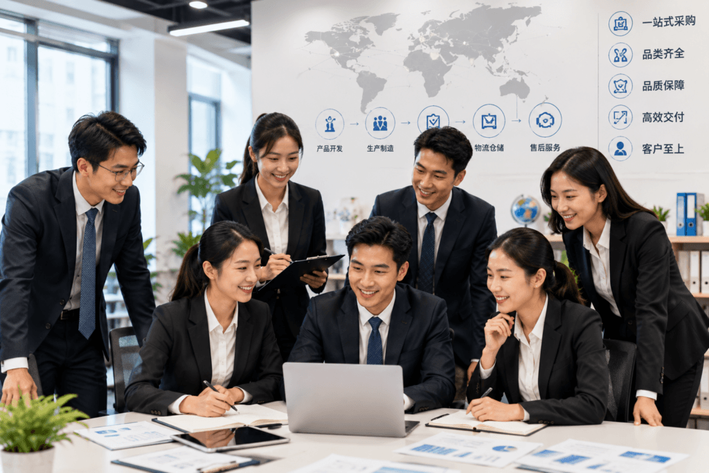 Professional one-stop sourcing agent team in China providing supply chain solutions