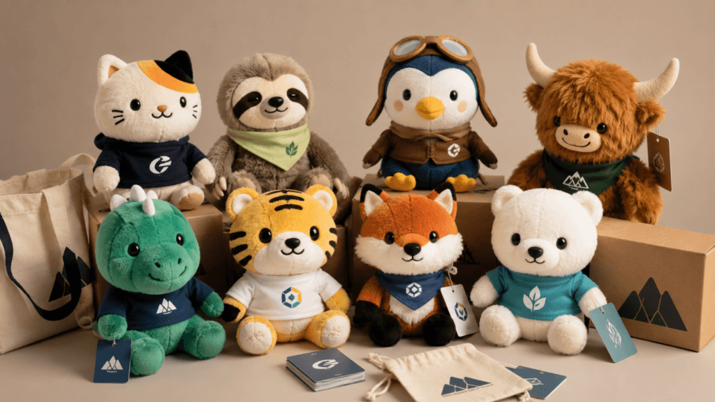 Custom plush mascots for brands events and promotional campaigns