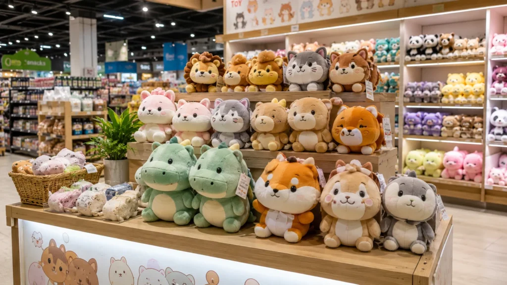 Custom plushies for retail chains supermarkets and collectible plushie campaigns