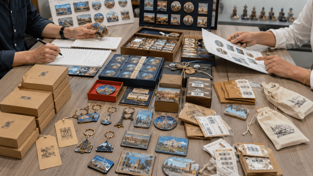 Souvenir packaging and SKU planning for gift shops museums and tourist attractions