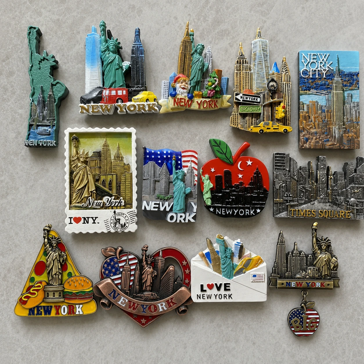 Fourth order of 20000 custom New York resin fridge magnets