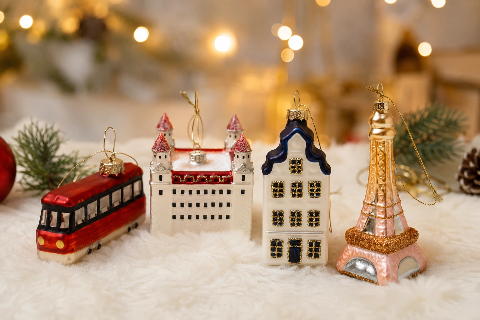 European glass Christmas ornament project