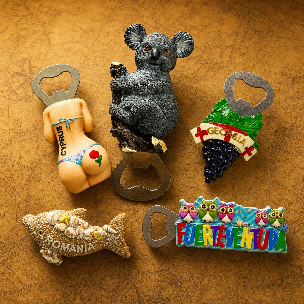 Custom Polyresin Bottle Openers product collection