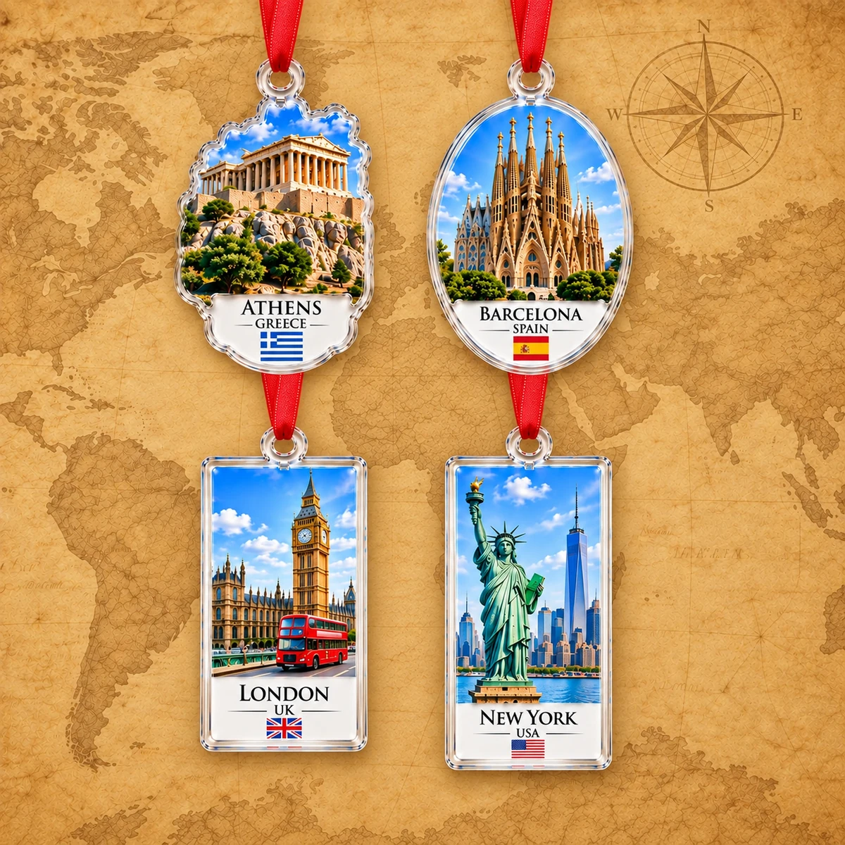 Acrylic Souvenir Christmas Ornament product collection