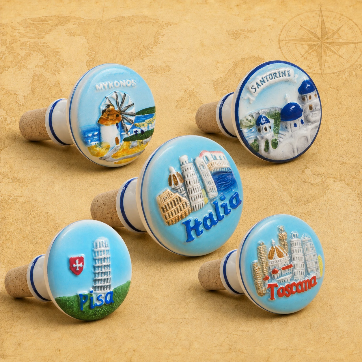 Ceramic Souvenir Wine Stopper product collection