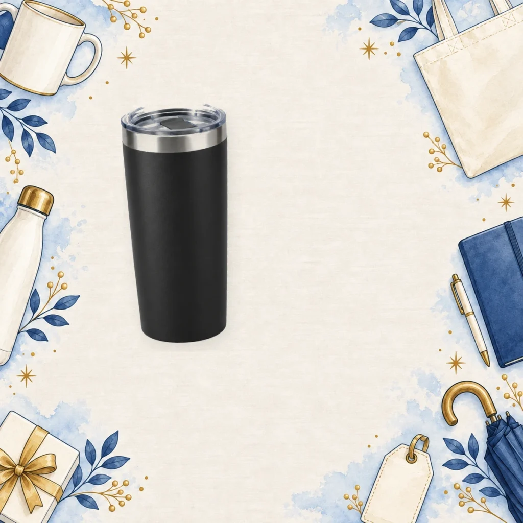 black 20oz promotional tumblers for hospitality