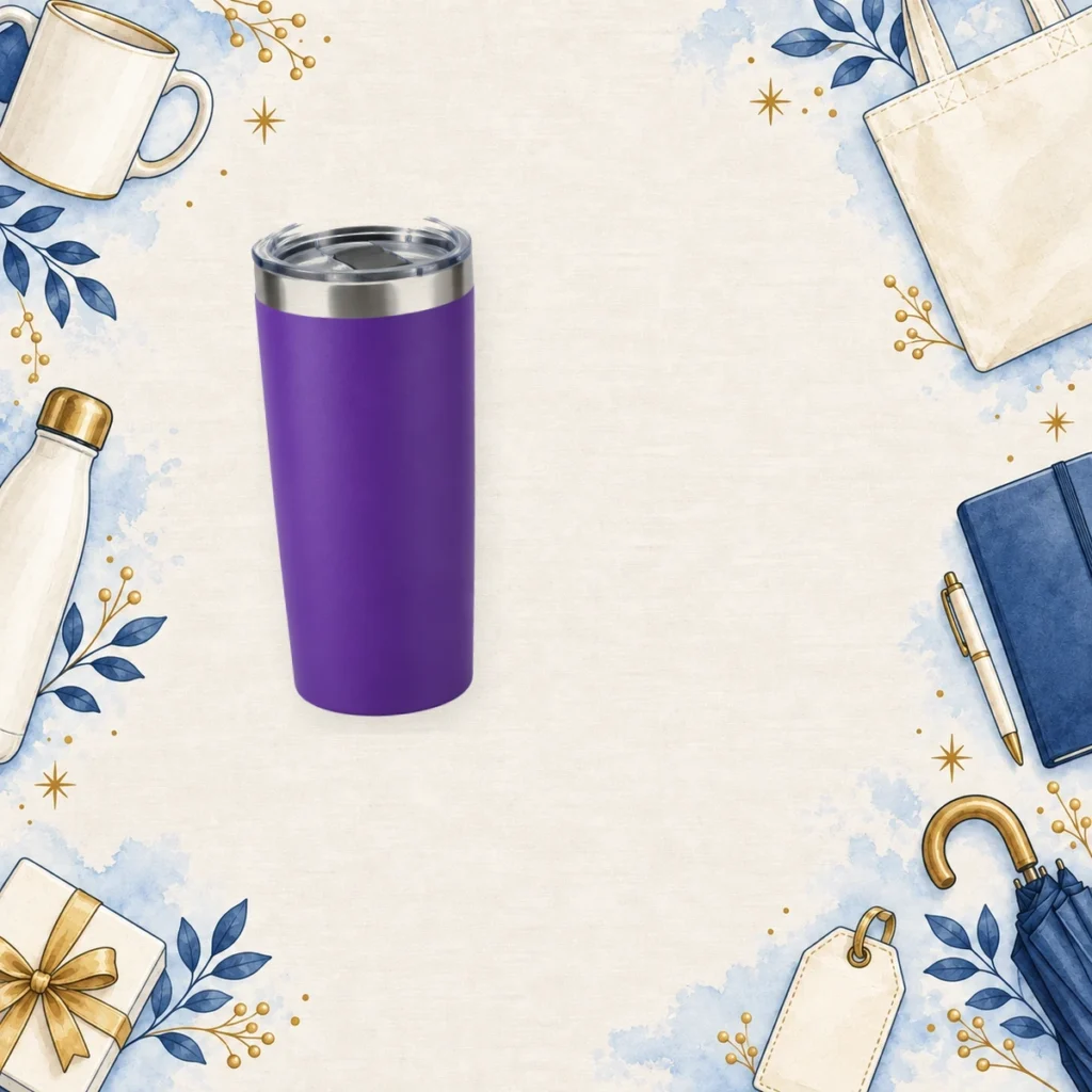 purple 20oz promotional tumblers for employee recognition