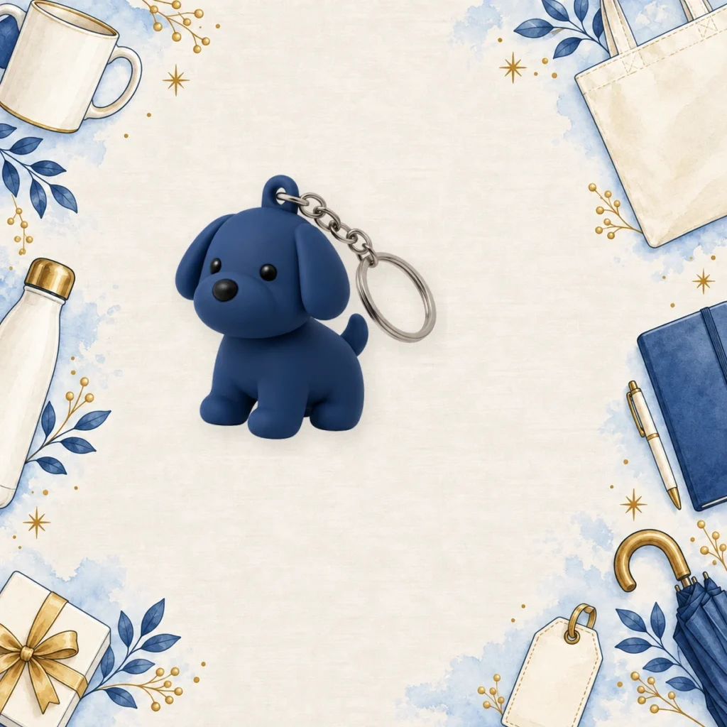 navy 3d pvc mascot keychains for pet care