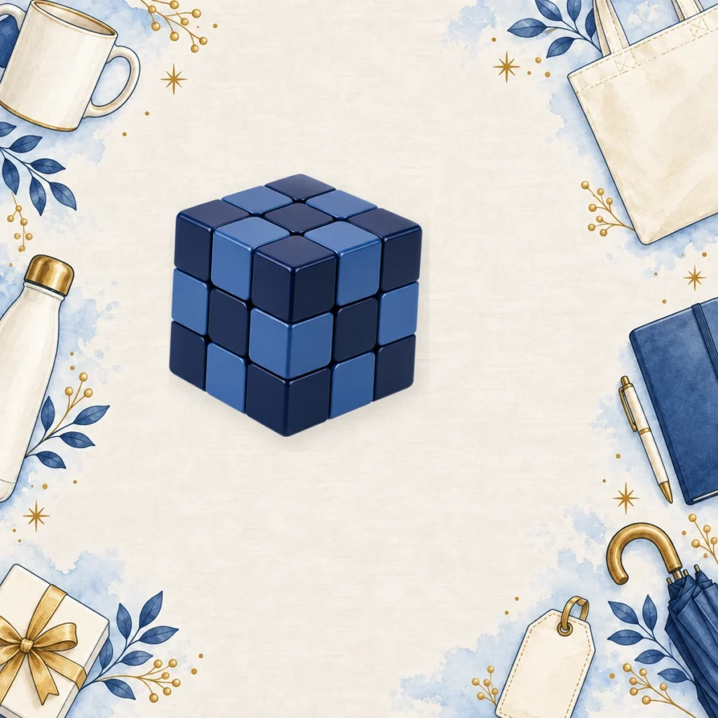 navy 3x3 promotional puzzle cubes for education