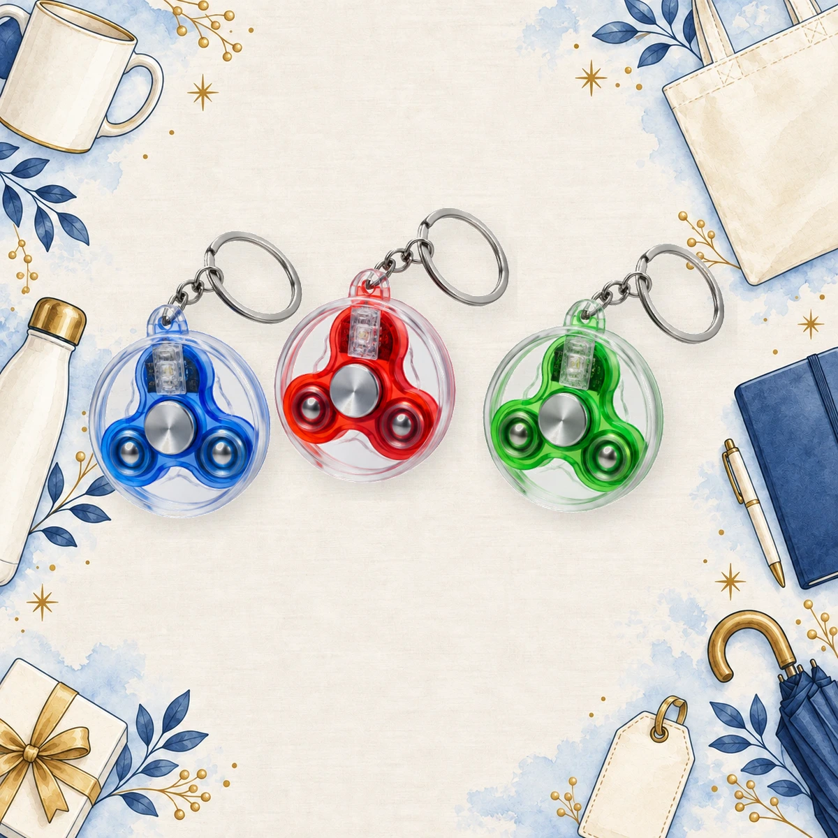Custom Acrylic LED Fidget Keychains product collection