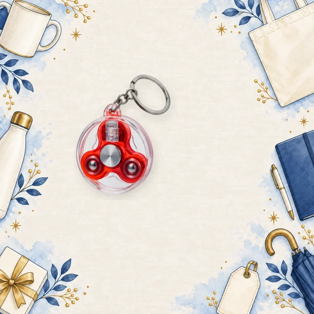 red acrylic led fidget keychains for gaming