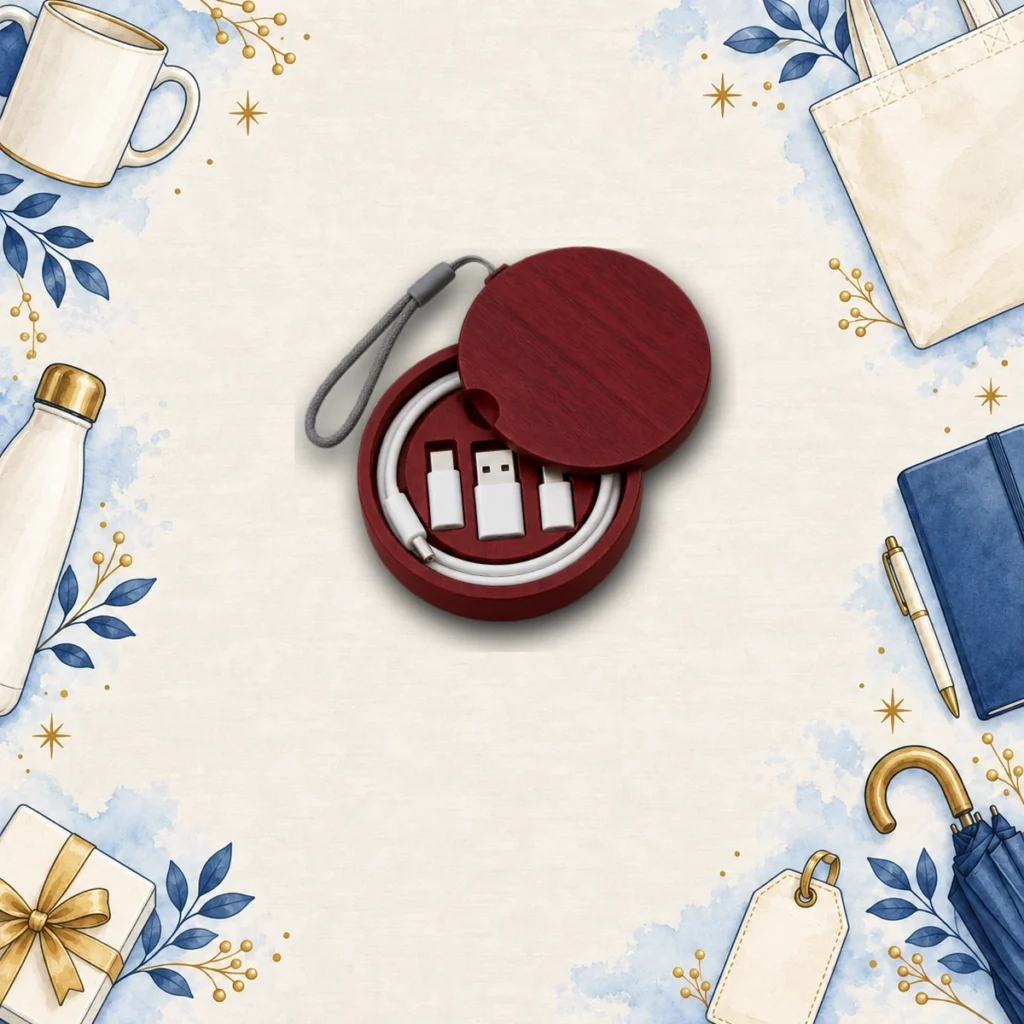 burgundy custom cable organizer