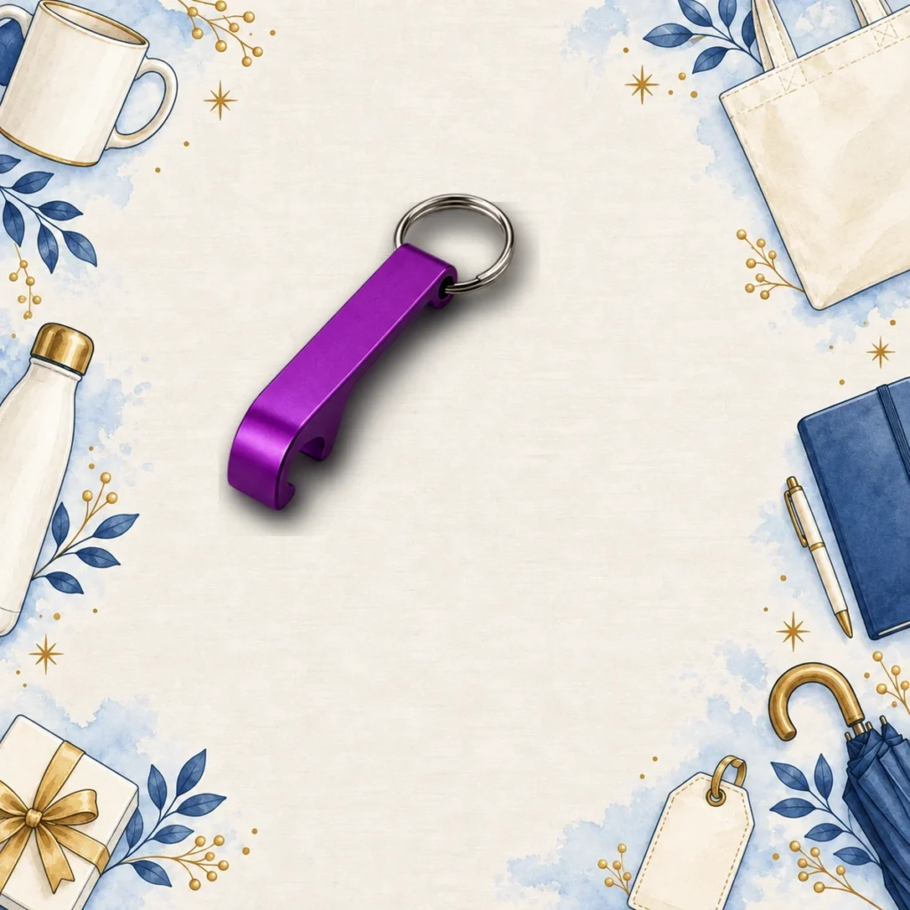 purple bottle opener keychains for outdoor events