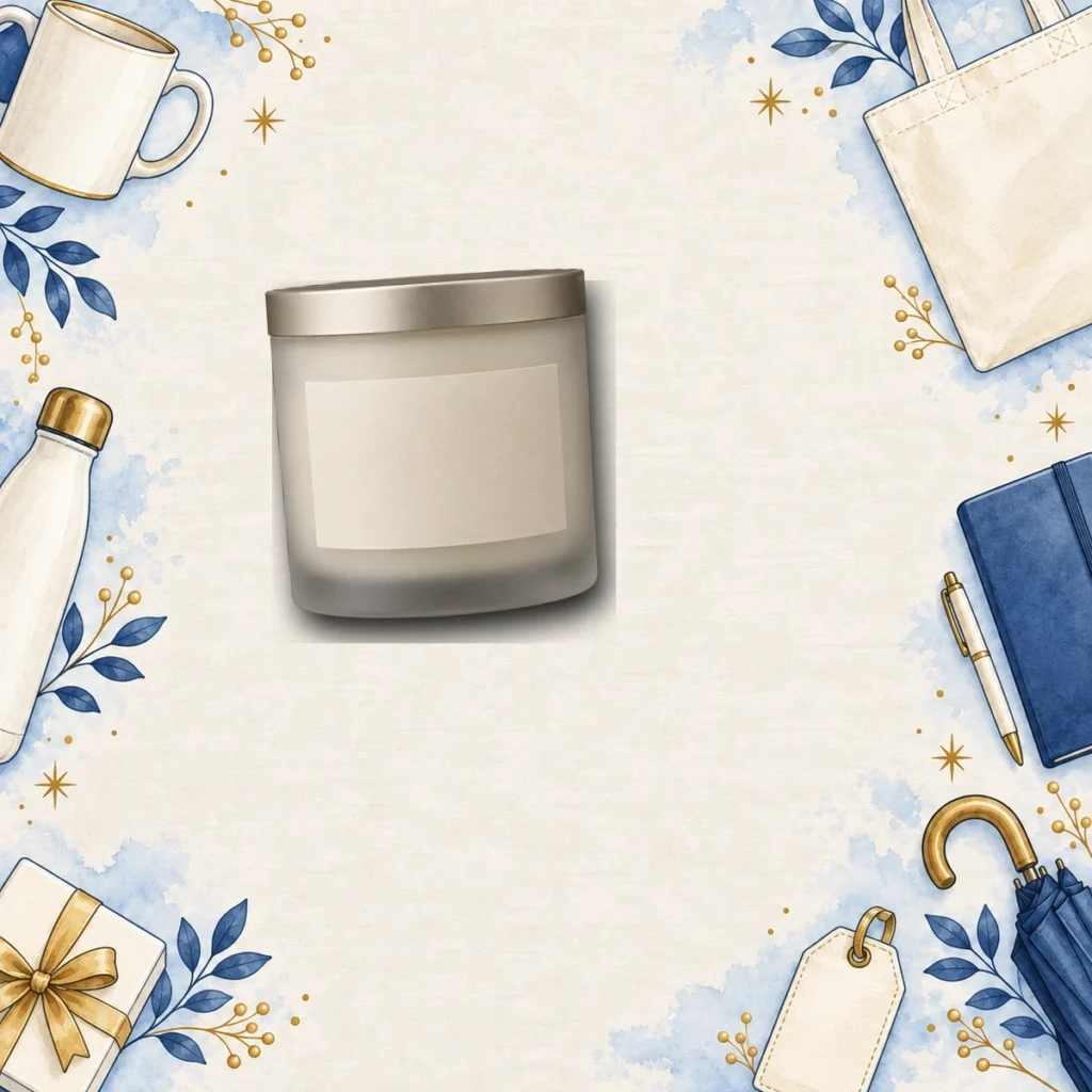 ivory custom corporate scented candles for employee recognition