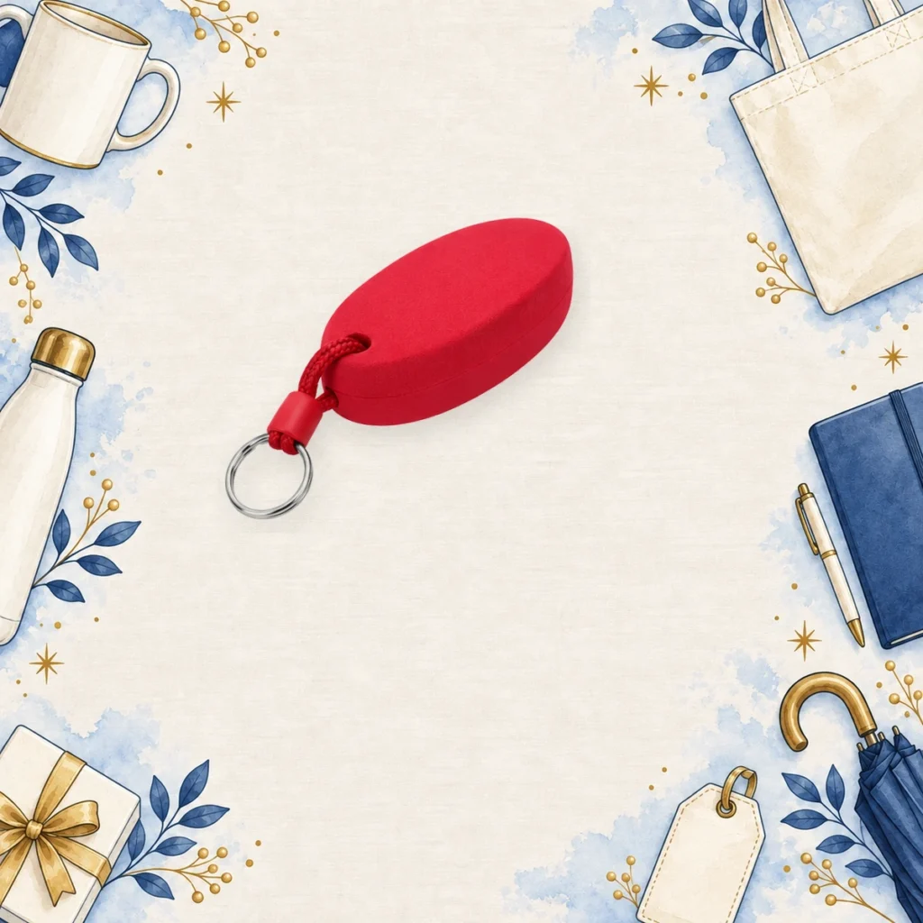 red foam floating keyrings for boating