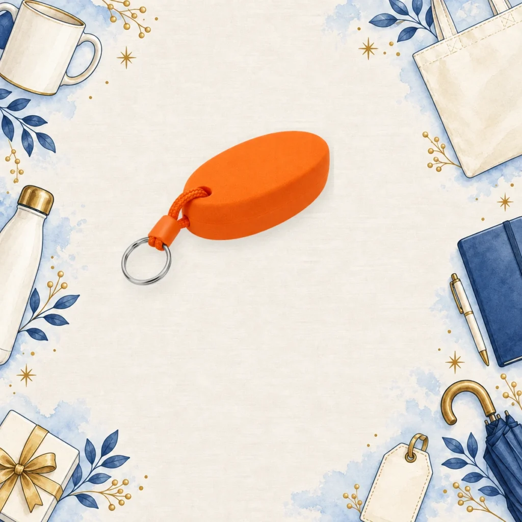 orange foam floating keyrings for resorts