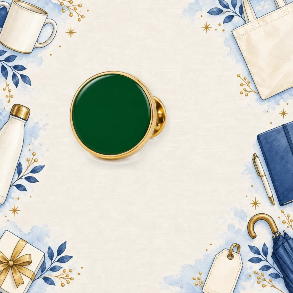 forest green hard enamel lapel pins for employee recognition