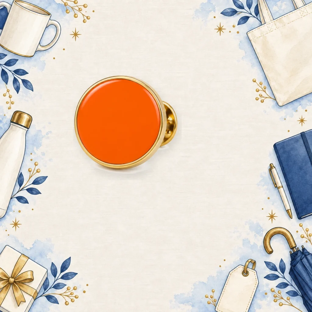 orange hard enamel lapel pins for clubs