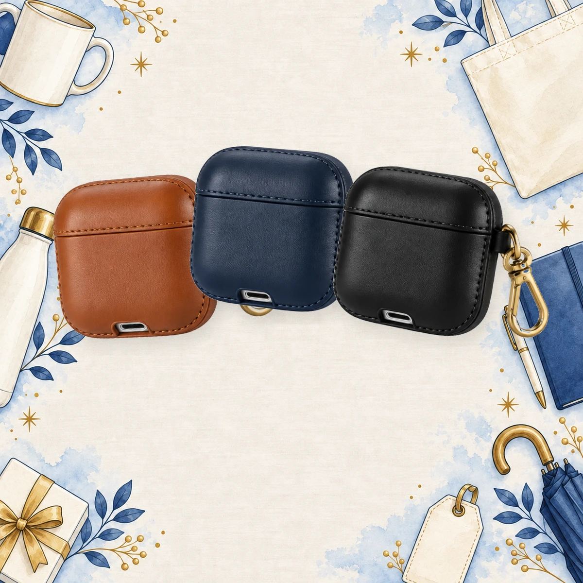 Custom Leather Earbuds Cases product collection