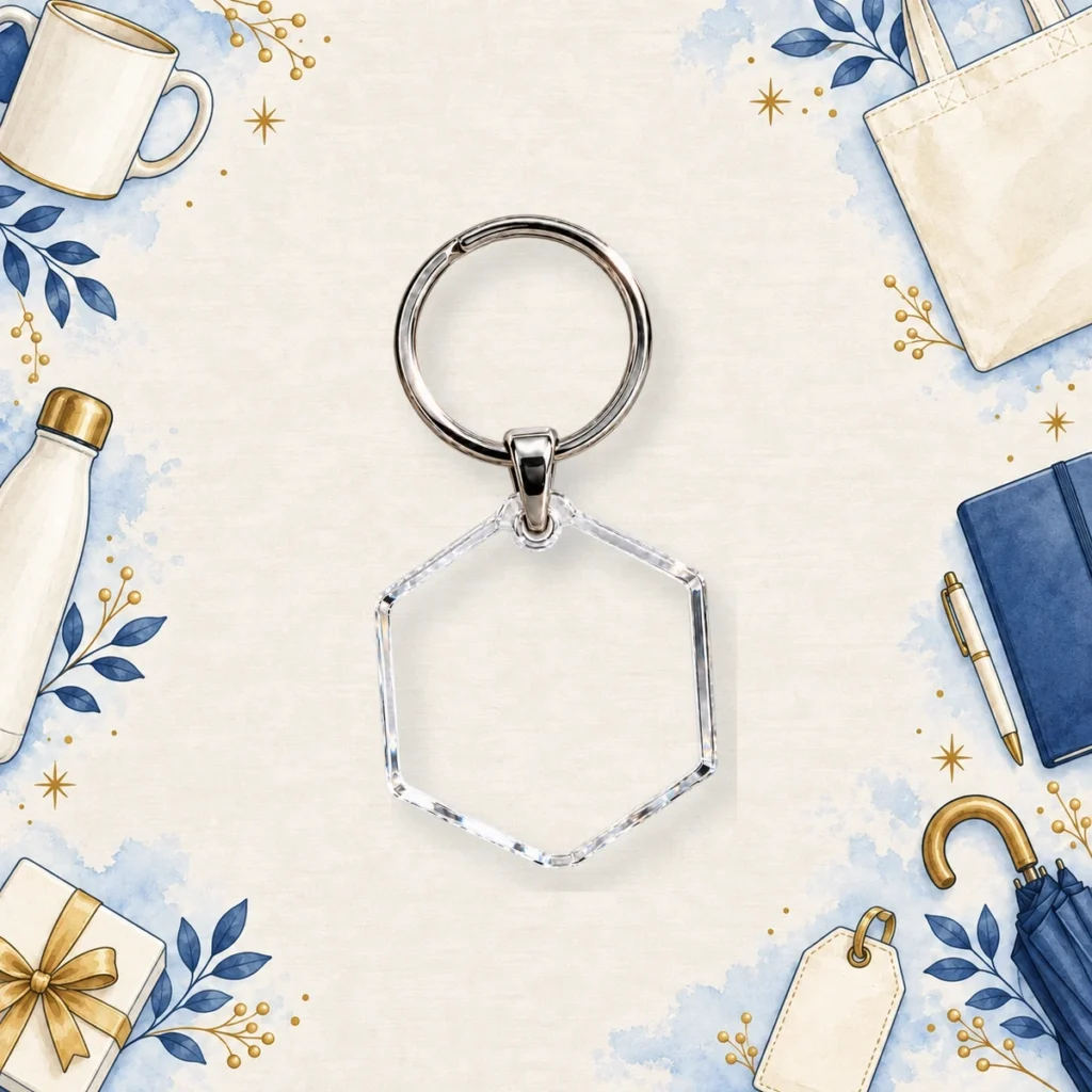 clear acrylic detail keychain for promotional products