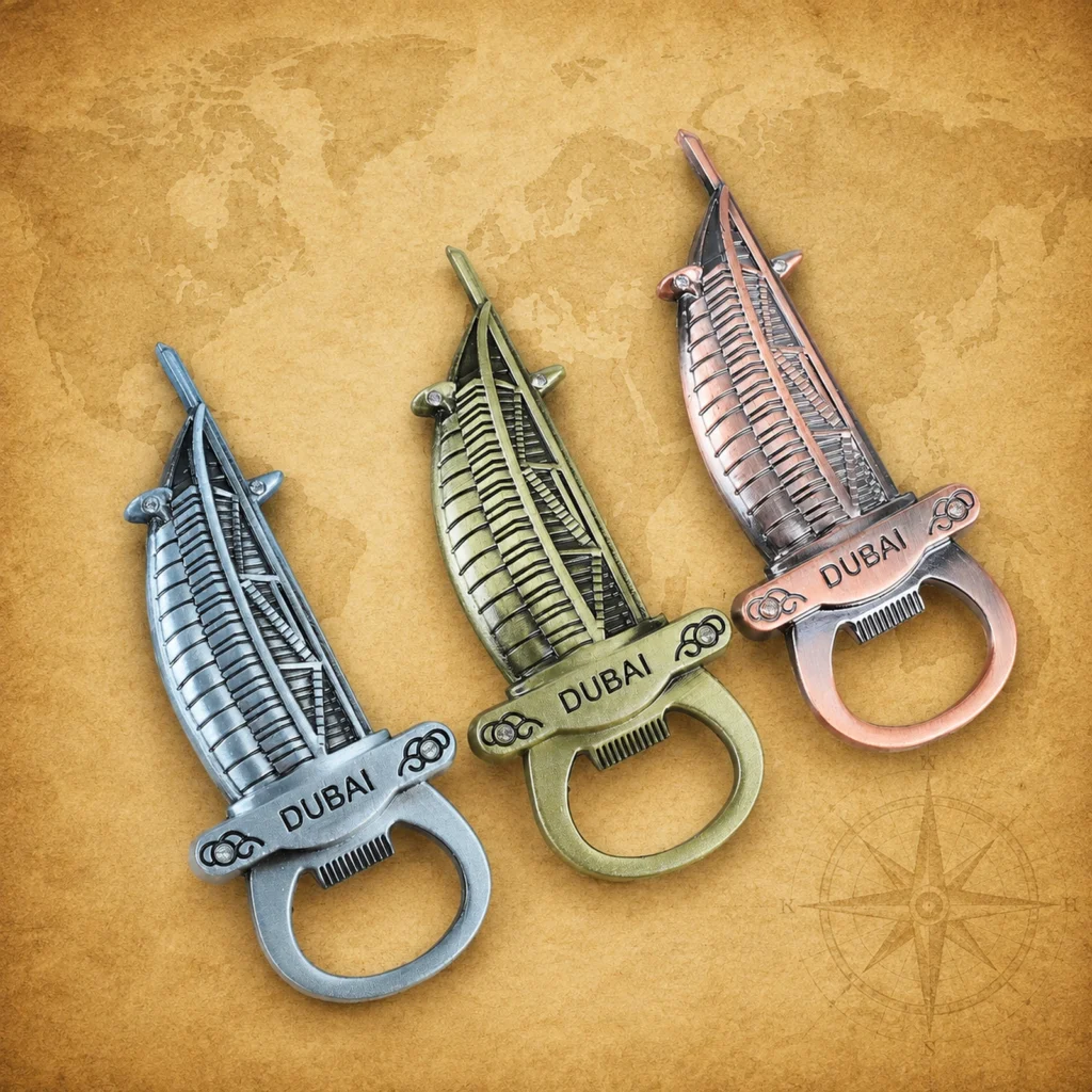 Custom Dubai Burj Al Arab metal bottle opener manufacturer