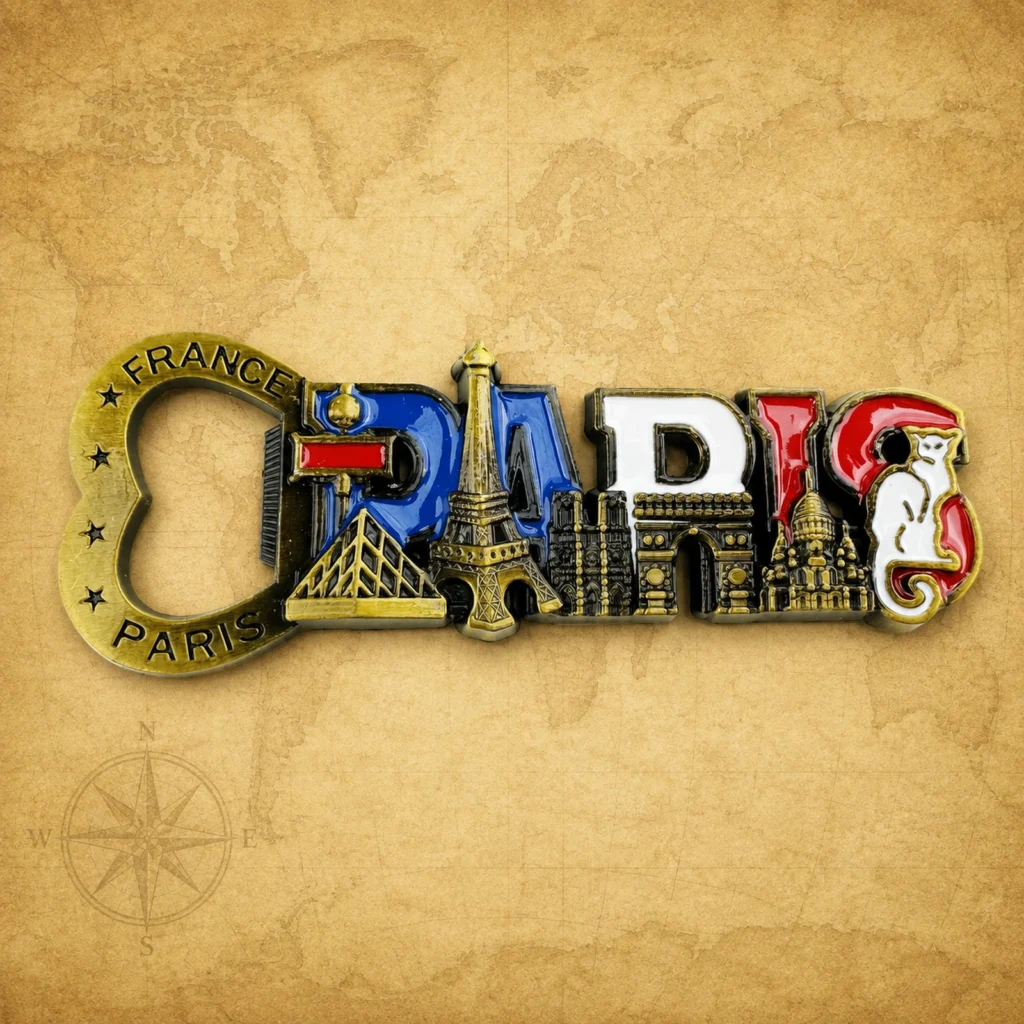 Personalized Paris landmark metal bottle opener supplier