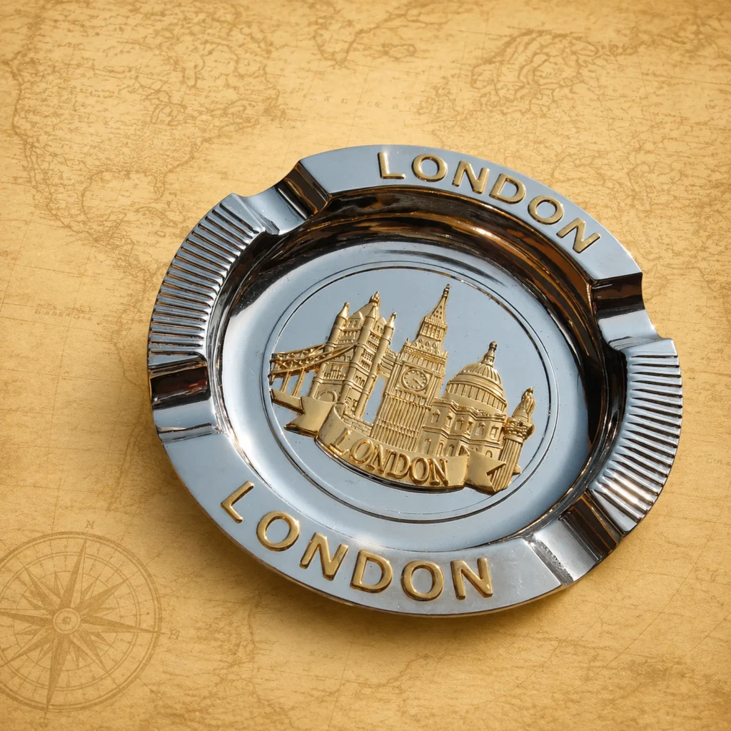 Personalized London metal decorative souvenir plate supplier