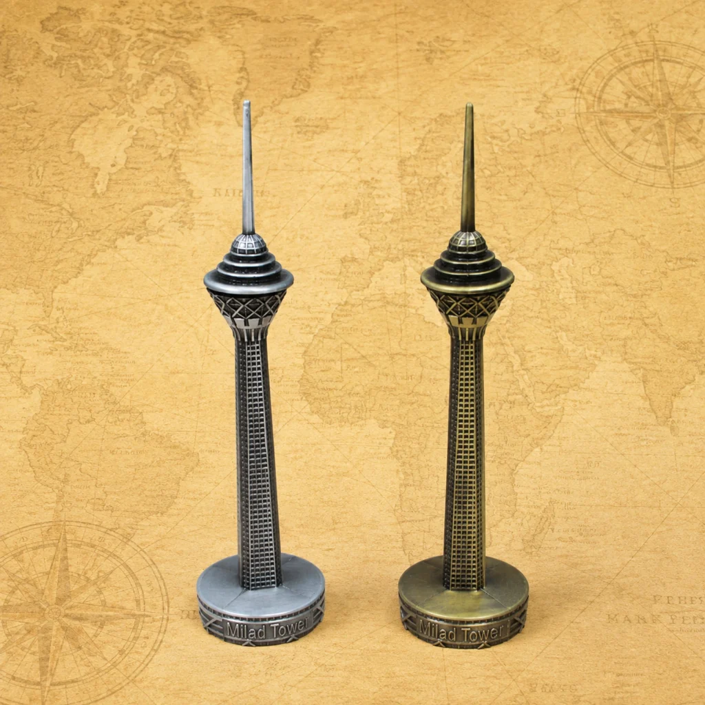 Custom Tehran Milad Tower metal landmark manufacturer
