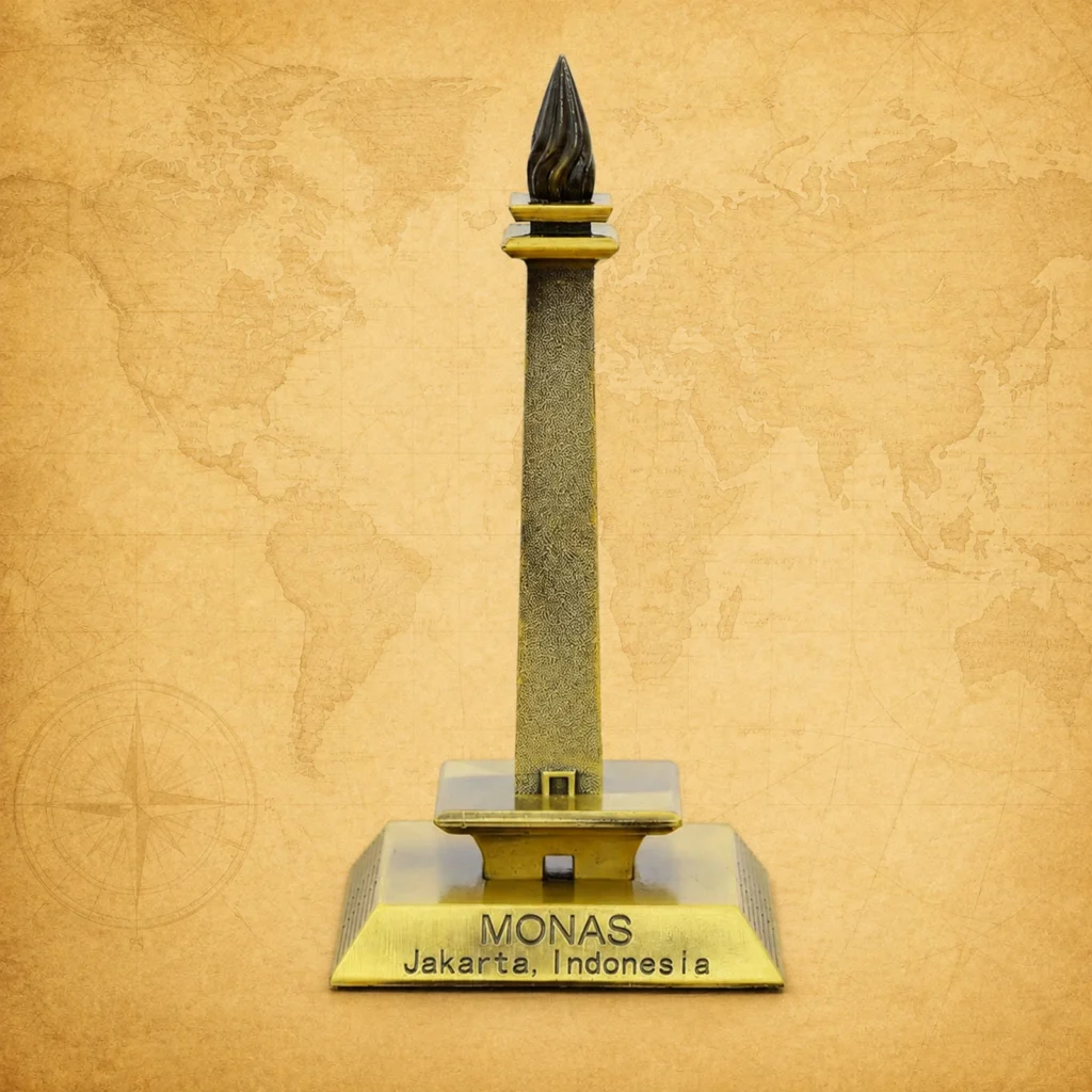 Customized Jakarta Monas metal landmark supplier