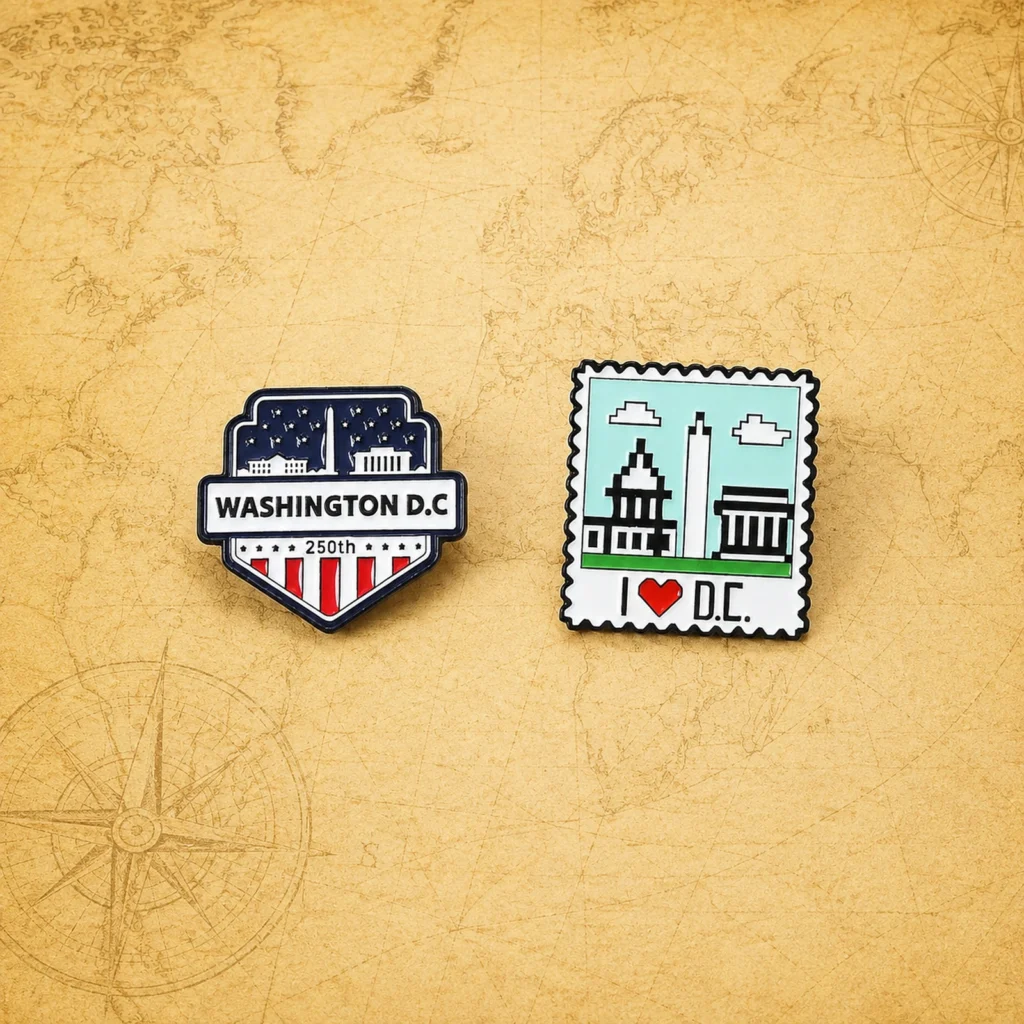 Customized Washington DC metal lapel pin supplier