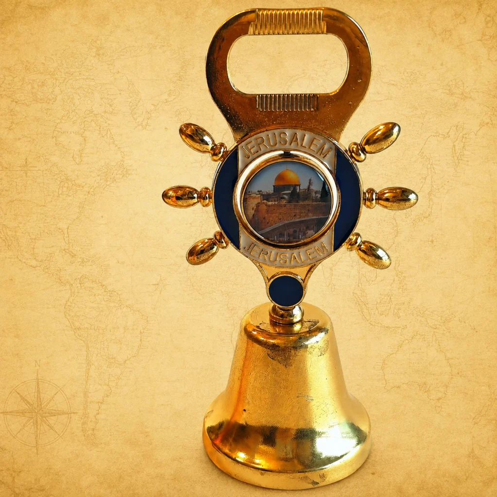 Custom Jerusalem metal souvenir hand bell manufacturer