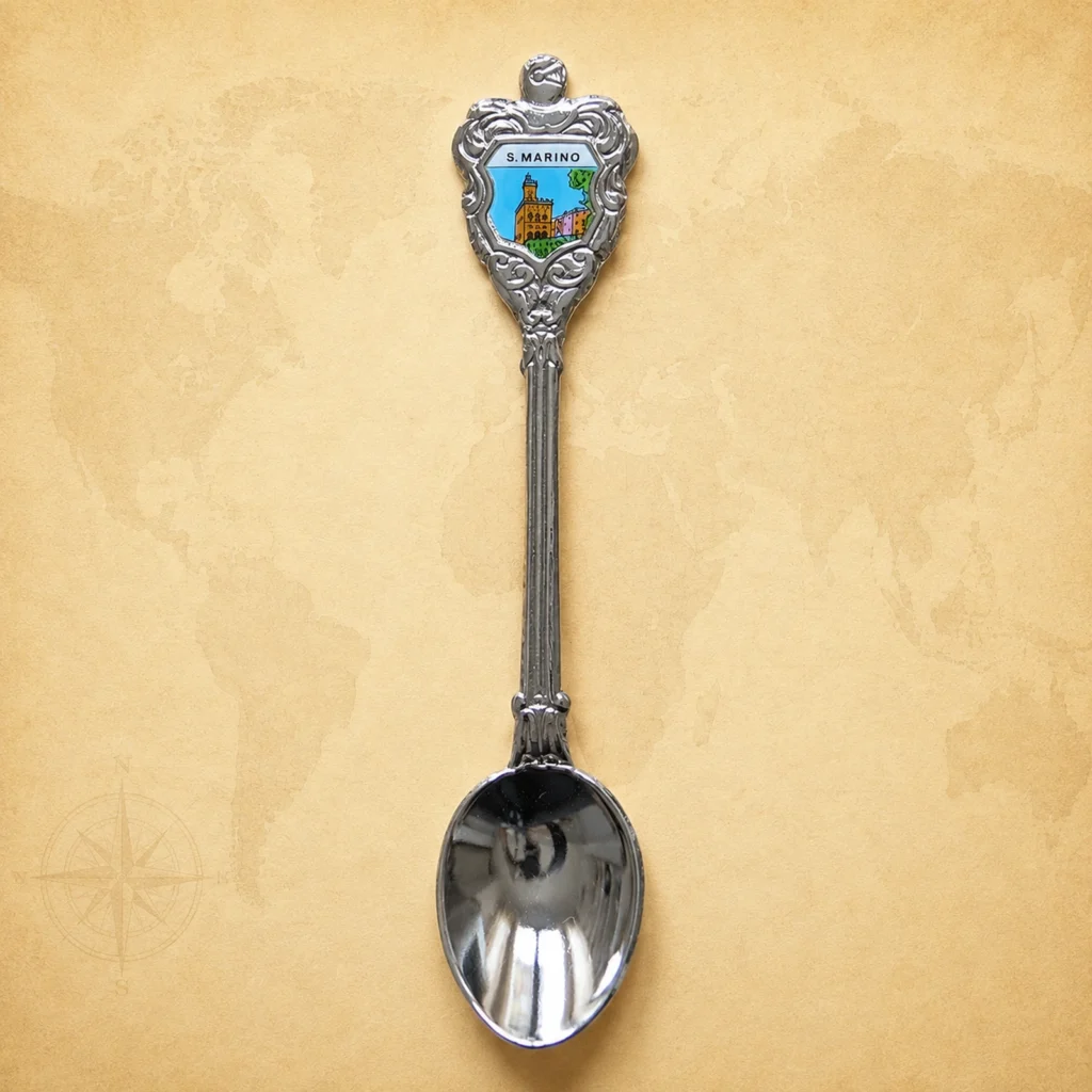Customized San Marino metal souvenir spoon supplier