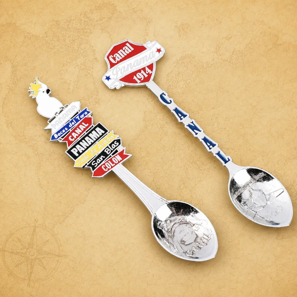 Custom Panama metal souvenir spoon manufacturer