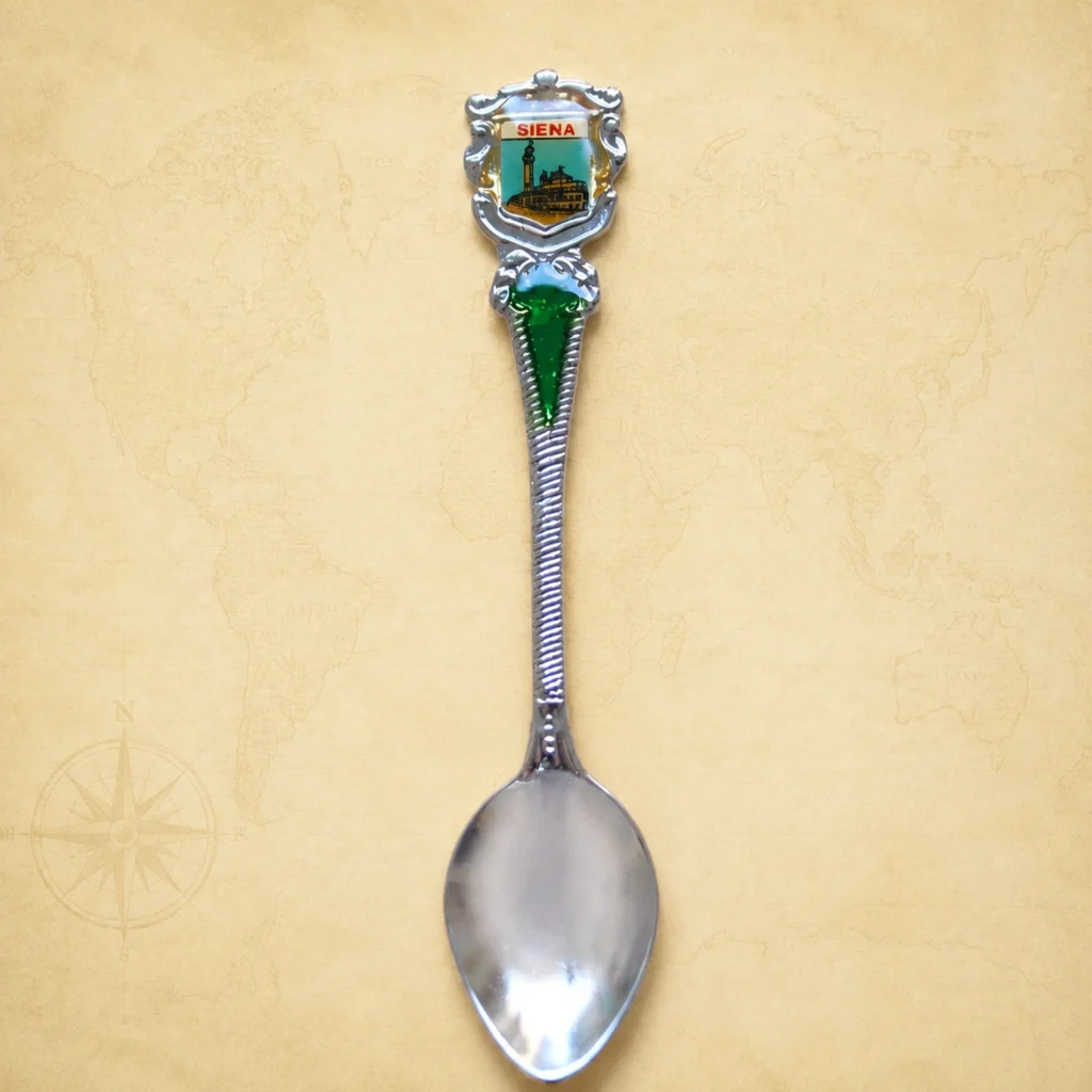Custom Siena metal souvenir spoon manufacturer