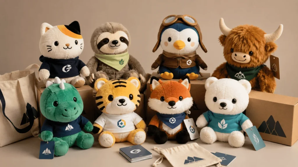 Custom plush mascots for brands events and promotional campaigns