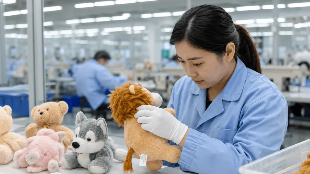 custom plush toy quality control