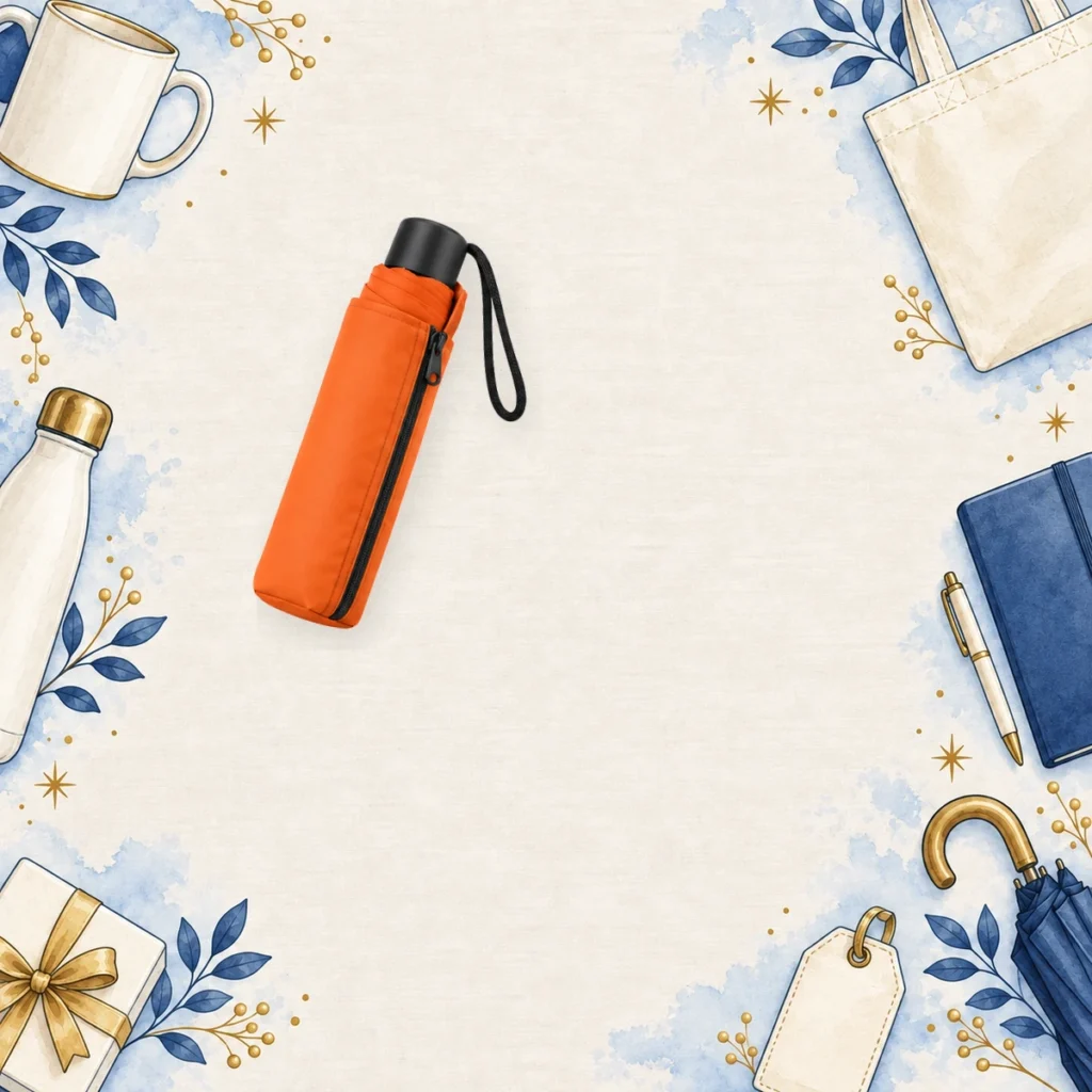 orange portable pocket umbrellas for insurance