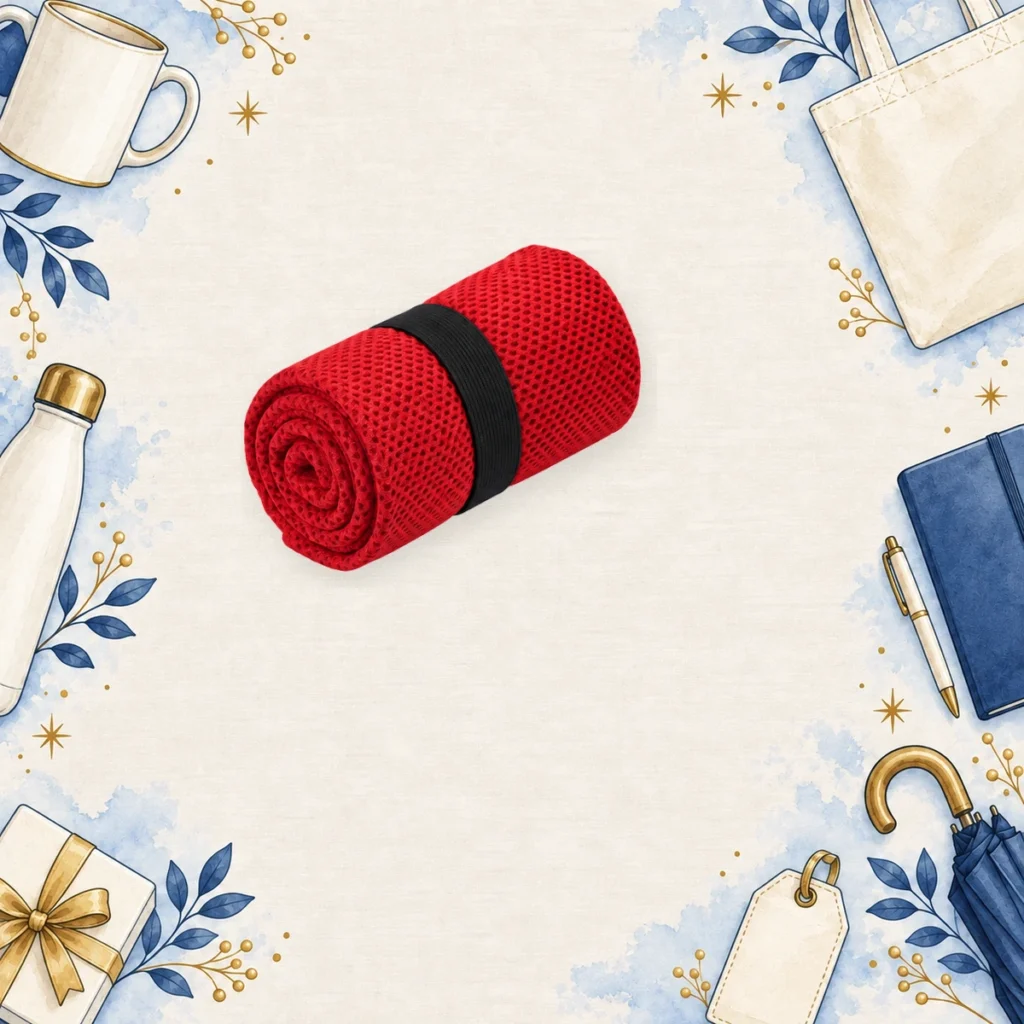 red promotional cooling towels for sports