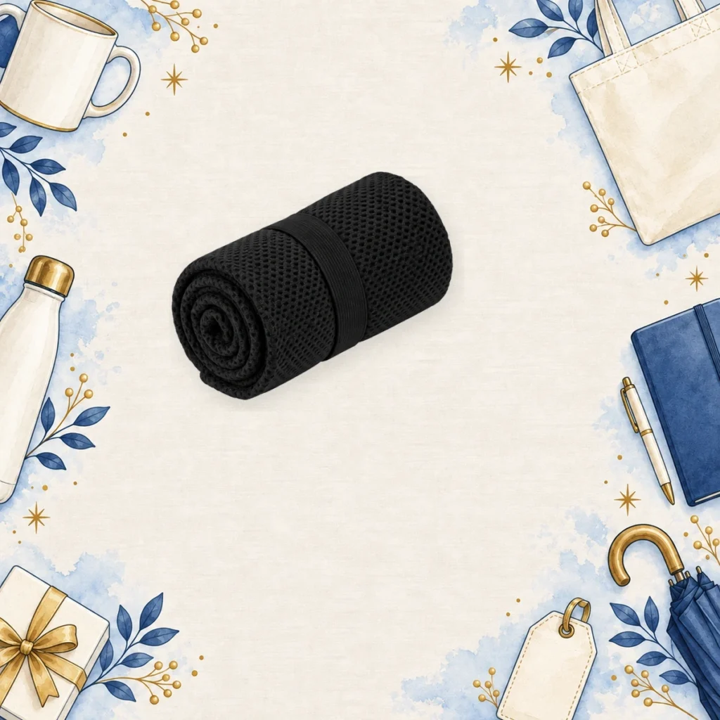 black promotional cooling towels for healthcare