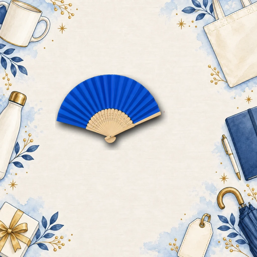 navy custom promotional folding fans for festivals