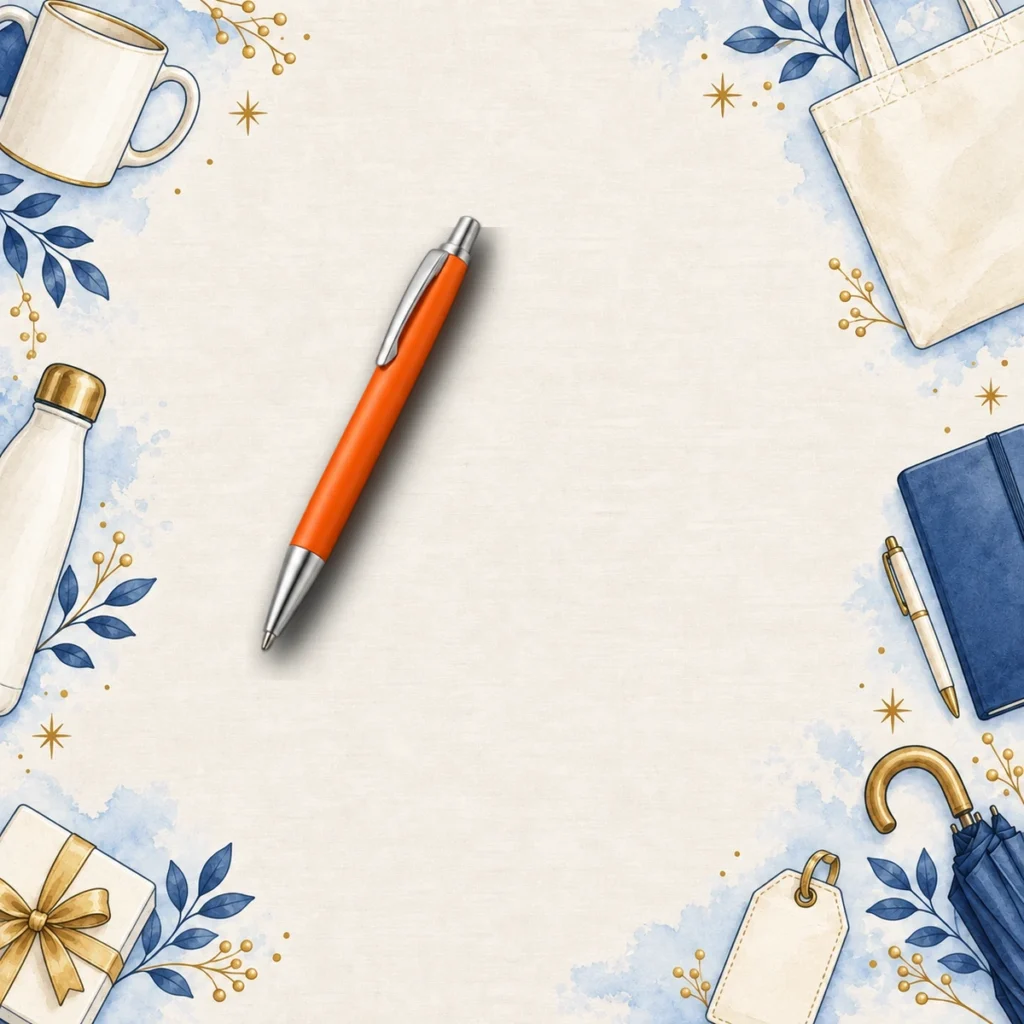 orange promotional pens for employee programs