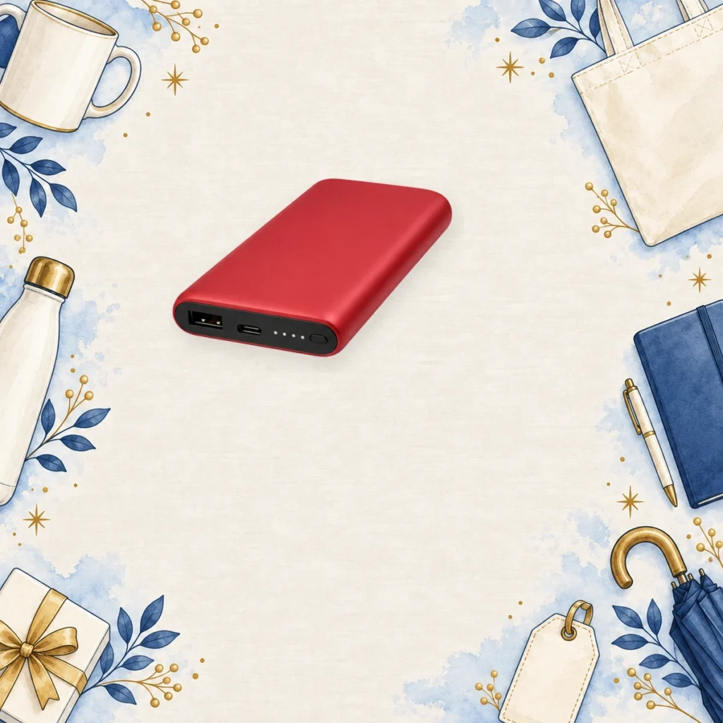 red promotional power banks for telecommunications