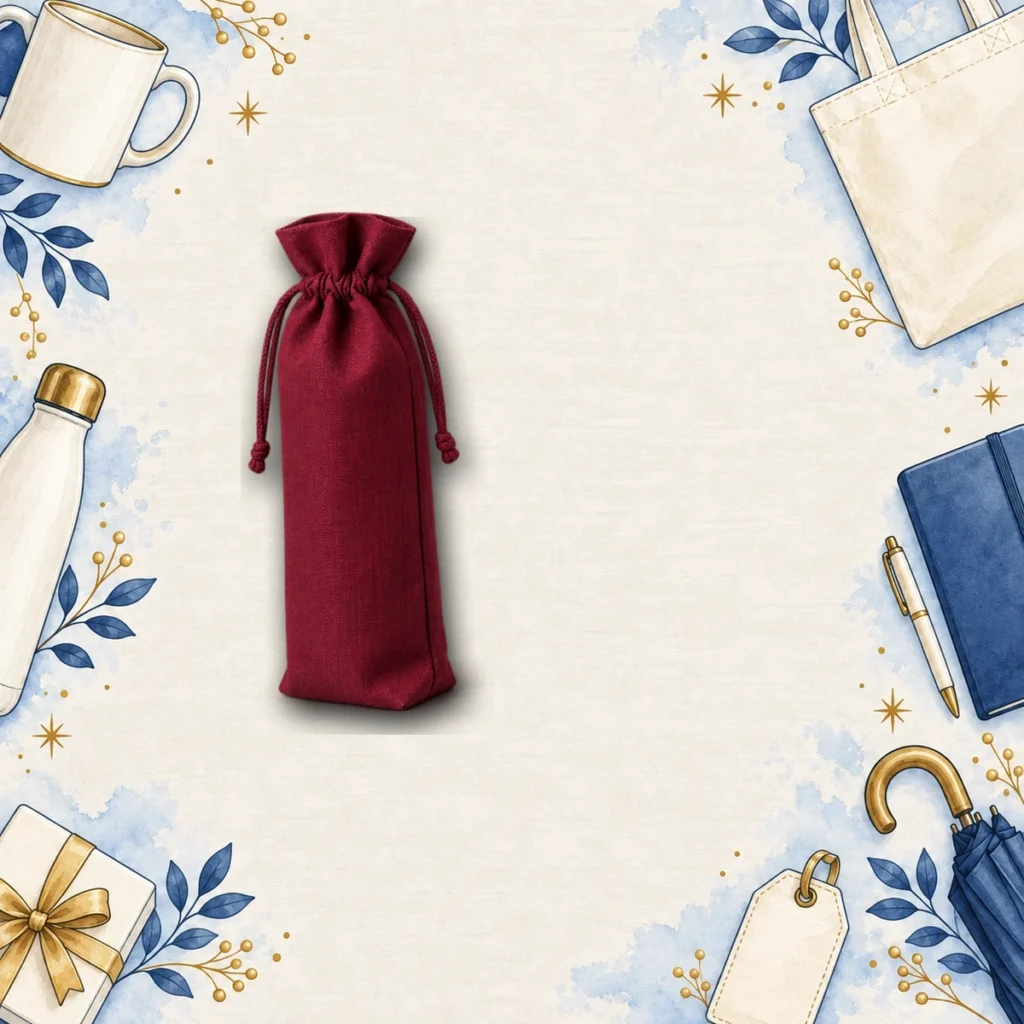 burgundy promotional wine bags for beverage