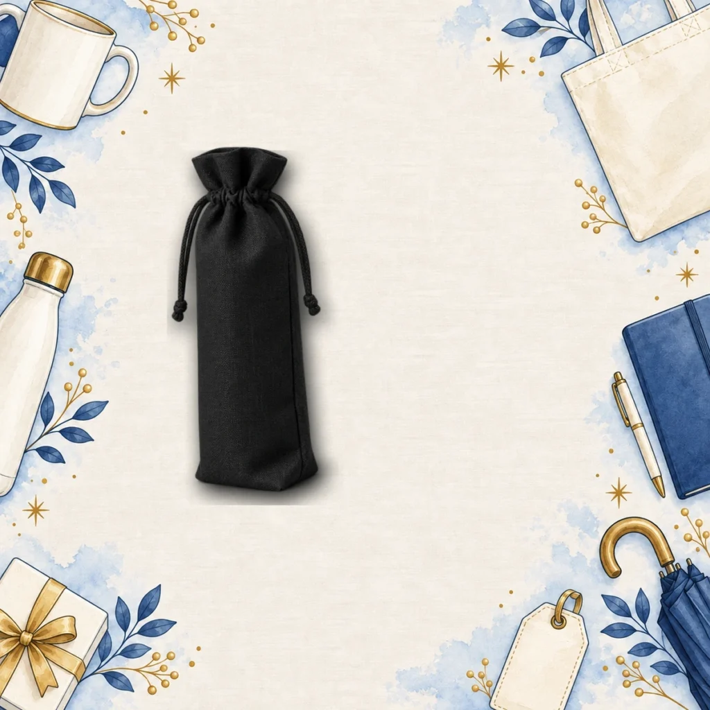black promotional wine bags for hospitality