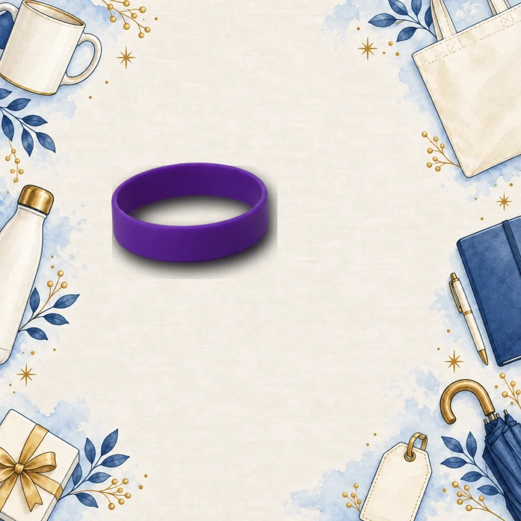 purple silicone wristbands for nonprofit programs