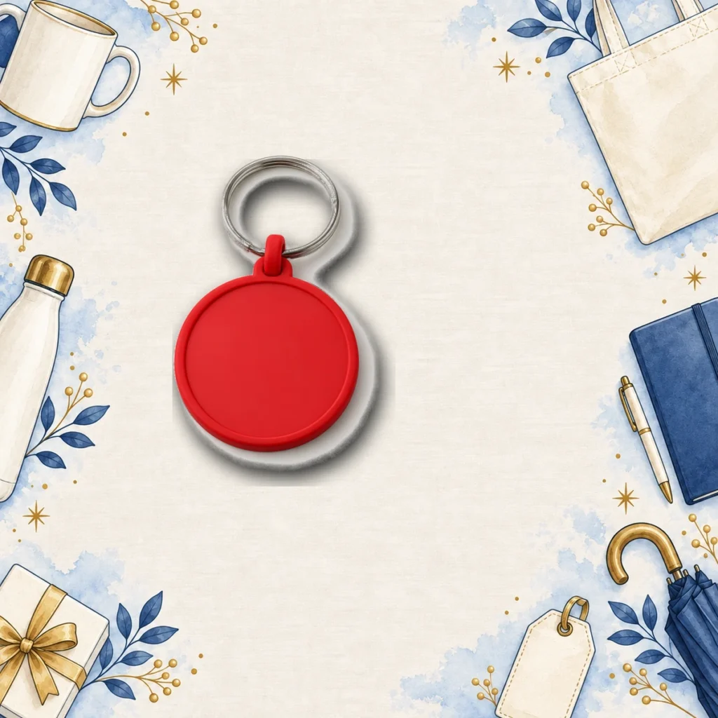 red soft pvc keychains for entertainment