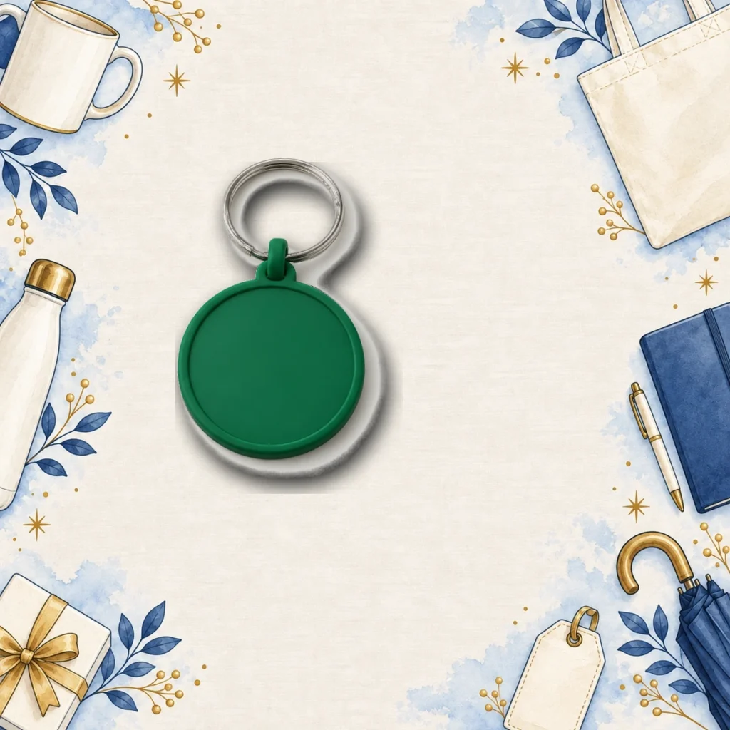 forest green soft pvc keychains for education