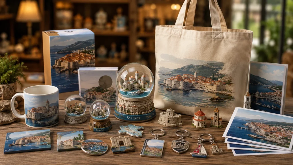 Custom souvenir collection for museums and tourist attractions with landmark gifts and retail packaging