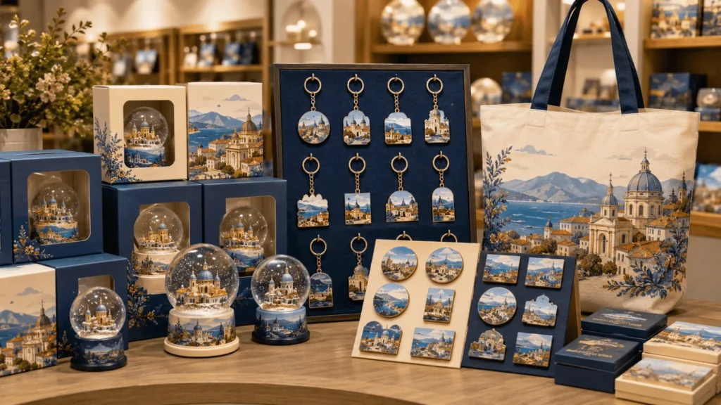 Custom tourism souvenir production quality check and packaging before shipment