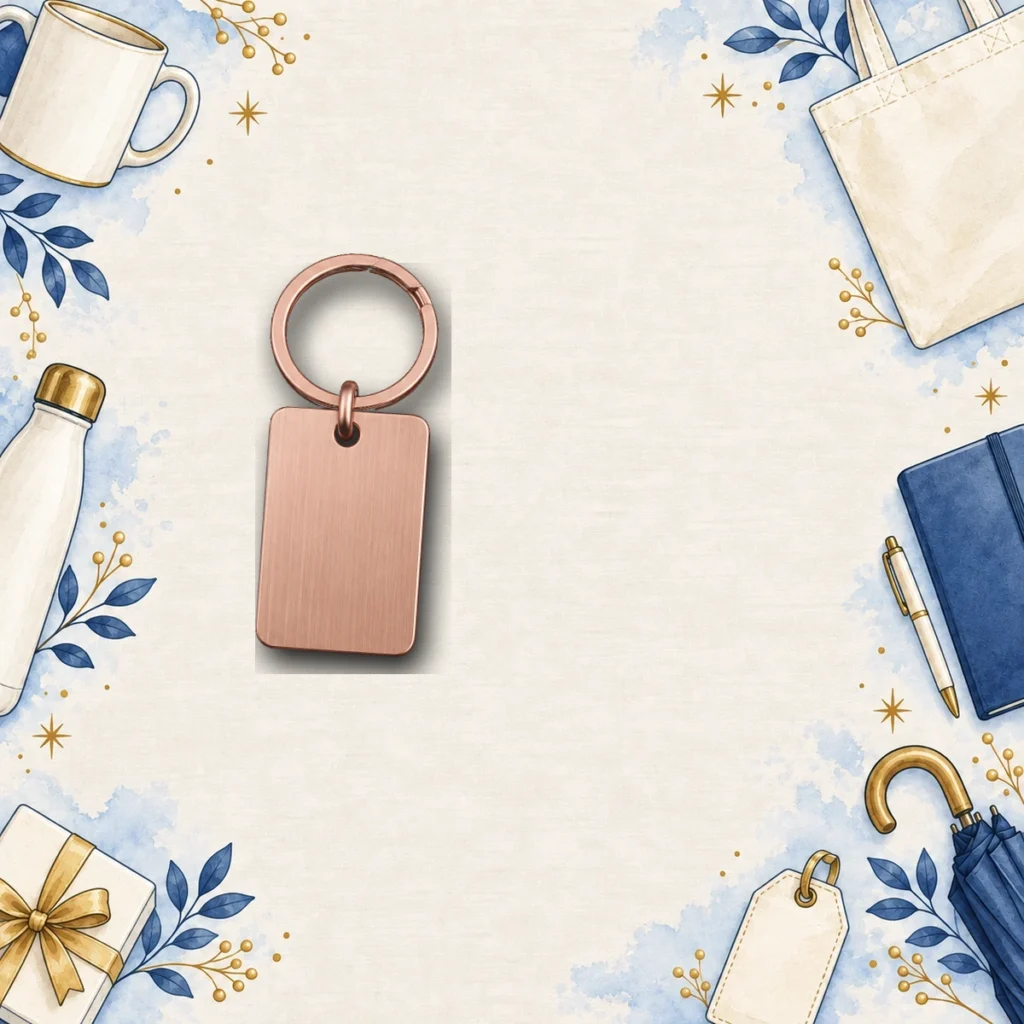 rose gold custom stainless steel keyrings for finance